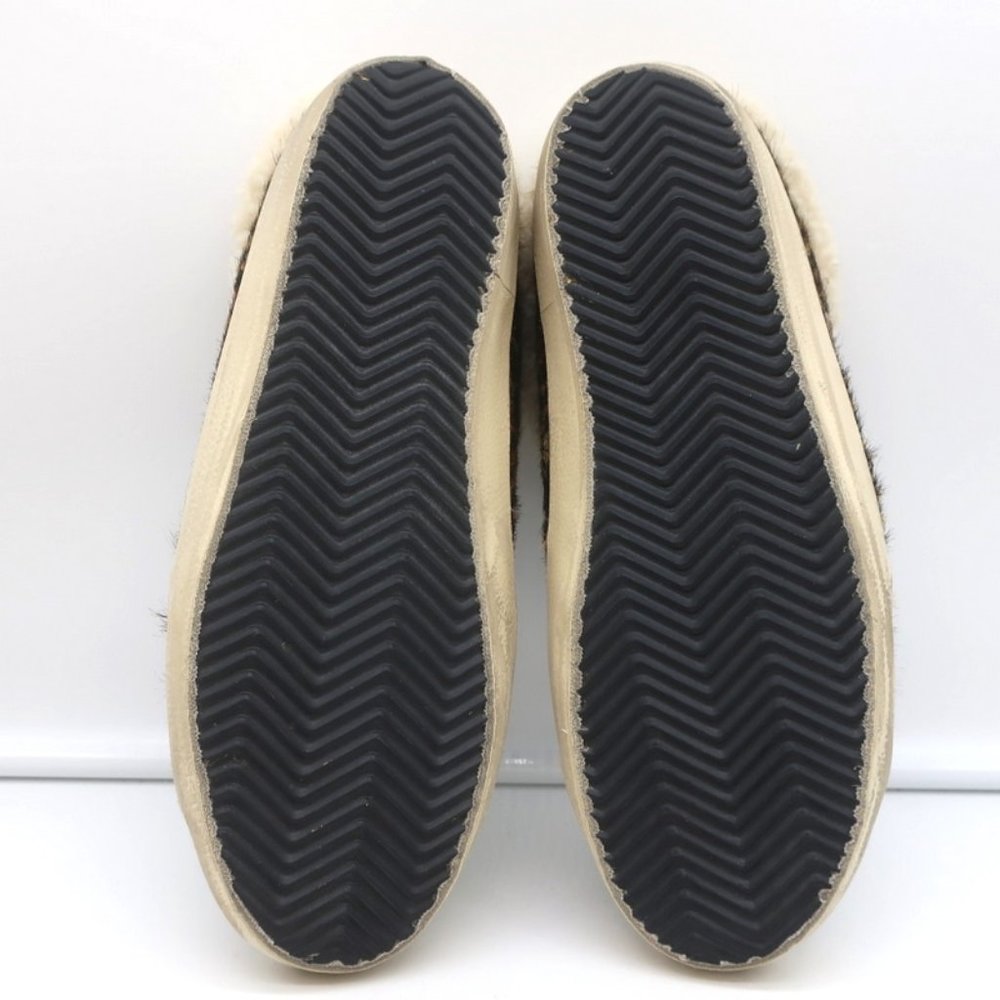 GOLDEN GOOSE SUPERSTAR SABOT SHEARLING SNEAKERS LEOPARD PRINT CALF HAIR SIZE 37 - Picture 10 of 10